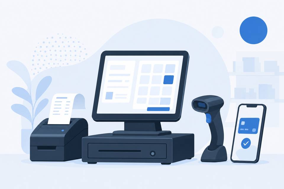 Illustration du point de vente POS DevOps ERP